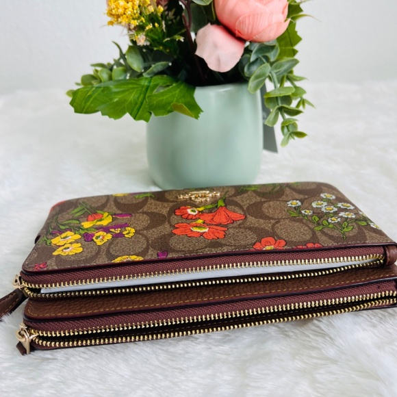 Coach Laurel signature floral shoulder bag set - Picture 7 of 16